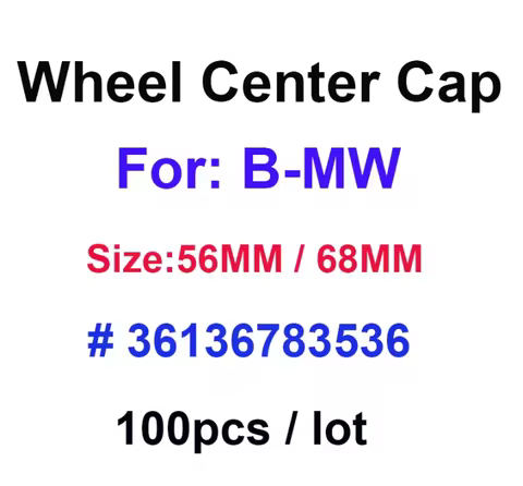 100pcs 68mm 56mm High Quality Blue,Black,all black,M sports Wheel Center Cap Badge Emblems 10pin Ser