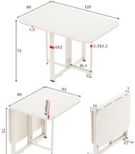 LZD URBAN D Smart Space-Saver Foldable Table  Free Delivery