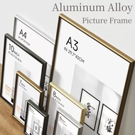 4R 6R 8R A4 A3 | Aluminum Alloy Picture Frame Wall Decoration Gift Puzzle Frame 相框