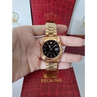 PROKING Men Watch Gold with Date Jam Lelaki