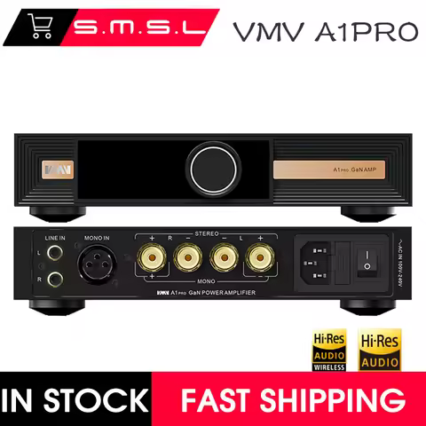 SMSL VMV A1 PRO A1PRO LATEST Gallium Nitride Power Tubes Amplifer High Quality High Power Pure AMP s