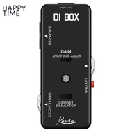 HAPPY TIME- DI BOX LEF-331 Micro-DI with Cab Sim and Gain Guitar Effect Pedal True Bypass