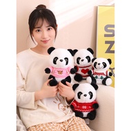 Sichuan Chengdu Panda Base Souvenir Big Panda Flower Doll Doll Plush Toy Ragdoll Hug Bear