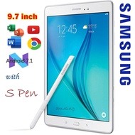 90%New Samsung SM-P550 P555 SIM LTE 4G With S Pen Galaxy Tab A 9.7 inch Quad-core Qualcomm Snapdrago