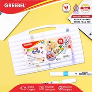Greebel Acrylic Marker 36-Color Acrylic Marker/ Greebel Acrylic Marker Single Head Gmas 36C/