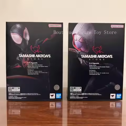 100% Original Bandai Shf Sh Figuarts Spider Man Across The Spider Verse Miles Morales Gwen 1610 Roof