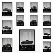 Hyper Car Poster Super Car Competition Poster Car Art Print Poster Home Decor Wall Decor