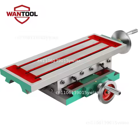 Milling Working Table 17.7x6.7 In 2 Axis 4 Ways Move, Multifunction Milling Working Table for Millin