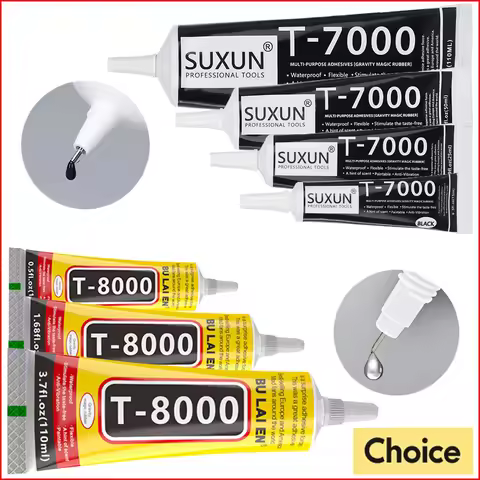 Clear T-8000 & Black T-7000 Adhesive 15ml/50ml/110ml, Jewelry Craft, Waterproof Fast Drying Resin Gl