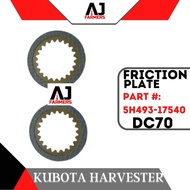 Friction Plate DC70 Kubota Harvester Part : 5H493 - 17540