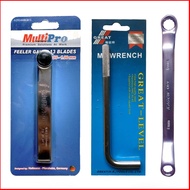 ALAT SETTING KLEP Feeler Gauge Fuller Gauge Pengukur Setelan Klep KUNCI RING BISA COD kunci bengkel