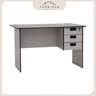 Furnihub ECO Office Table 2 Cable Hole | 120cm | 150cm | 180cm | 3 Drawers Study Table