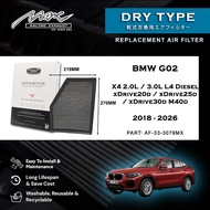 BMW G02 X4 2.0L 3.0L L4 Diesel xDrive20d xDrive25d xDrive30d M40d 2018-2026 Max Dry Type Air Filter