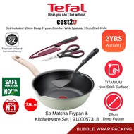 Tefal So Matcha Deep Frypan 28cm Kitchenware Set | 9100057318 (Non Stick Induction Kuali Besar Pans 