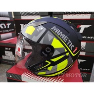 KYT HELMET SINGLE VISOR (CASCO KYT HELLCAT MIMETIC MATT YELLOW)