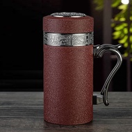 Yixing Purple Clay Thermos Cup Purple Clay Tea Cup Men's Health Tea Cup Large-Capacity Purple Clay C