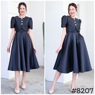 [LUXURY707] VG8207 : เดรสคอกลม ทรงสุภาพ