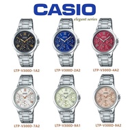 Casio Stainless Steel Multi-Hand Analog Ladies Watch LTP-V300D