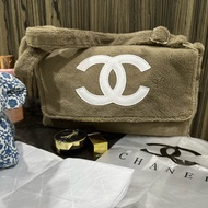 Chanel 毛巾布/緞面內裡 包