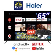 ☂Haier 65 Android 4K UHD LED TV H65K66UG Free Wireless Keyboard  Mouse❅