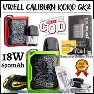 TERBARU~Uwell Caliburn KOKO GK2 Pod KIT 18W | Caliburn GK2 690mAh Pod Starter Kit Dapat Lanyard / Ta