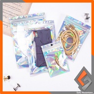 EC SN-C1104 Plastic Clip Hologram Flat Packaging Food Spice Wrap Plastic 7X13CM Ziplock/ Hologram Fo