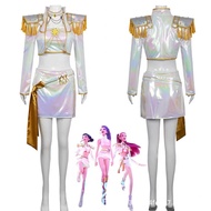 K-pop Witch Hunter Group Cosplay Outfit - Lumi Zoemira White Halloween Suit