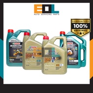 (100% Original) CASTROL Full Synthetic Engine Oil 4 Liter - 5W40 / 10W60 / 0W20 / 5W30 Minyak hitam