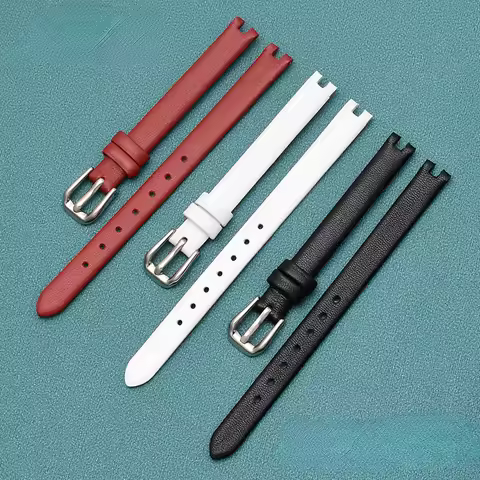 Genuine Leather Watch Band for Tissot Notch Strap 1853 Flamenco Series T003 209 for Women Only Watch