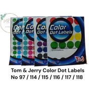 T&J Colorful Dot Label Sticker Dot