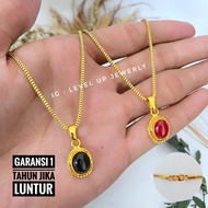 Milano Triangle Necklace & Round Pendant | One Year Warranty | Original Stainless Steel Material | A