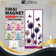 FYgalery Anti-Mosquito Magnetic Curtain Umbrella Nails Door Curtain/s MOTIF Size 100 x 210cm Y3968