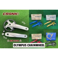 OLYMPUS CHAINWHEEL/CRANK SQUARE TYPE 1BY 36T ALLOY