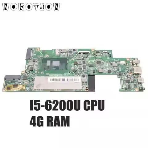 NOKOTION 5B20M28855 PN 431202438010 For Lenovo MIIX510 MIIX 510-12IKB Laptop Motherboard I5-6200U CP