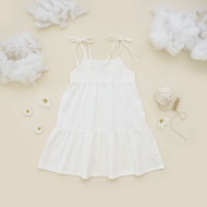 Elrasyakids || Elruella Choquette Dress Baby || Overall Rok Linen || Dress tali pundak bayi || Dress