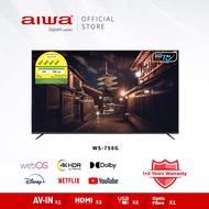 AIWA 75″ | 758G | 4K Ultra HD | WebOS Smart TV | Frameless TV | WS-758G