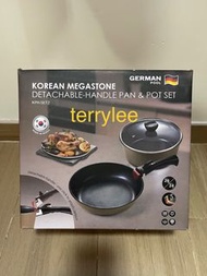 📣開業8年 過千好評 正貨保證👍 全新包順豐🚛 GERMANPOOL 德國寶  KPH-SET2 韓國可拆式手柄 易潔鑊 煲 套裝 電陶爐 電磁爐26cm/24cm   韓國製造   📣📣順豐免運費 