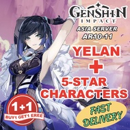 STARTER B5 GENSHIN IMPACT Yelan+Reqular 5 Star Standard Combo