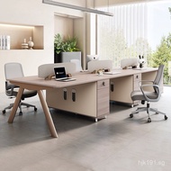 Modern Minimalist Office Workstation4Desk6Office Combination Workstation for Staff2Facing each other