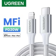 UGREEN MFI PD20W Charger USB C Type-C to Lightning Cable Nylon Braided Compatible for iPhone 14 13 Pro Max iPhone 14Plus iPhone 12 11 Pro Max iPad Pro