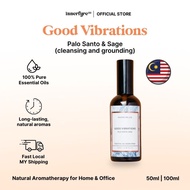 Innerfyre Co | Good Vibrations: Palo Santo & Sage Essential Oil Perfume Spray Perfume Mist | Linen S