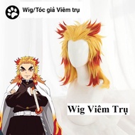 (Size Người lớn và Trẻ Em) Bộ Đồ Hóa Trang Nhân Vật Viêm Trụ Trang phục Cosplay Rengoku Kyojuro tron