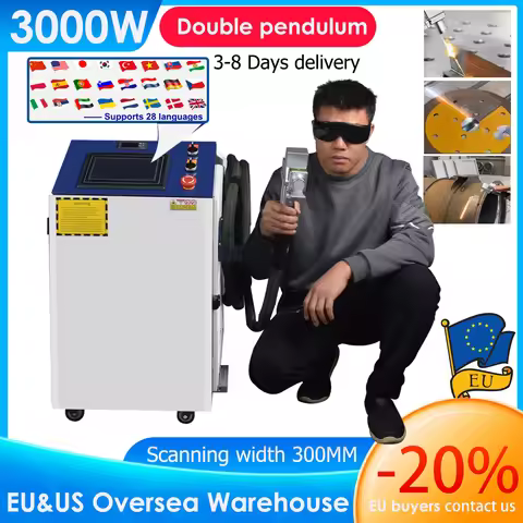 3KW Industrial Rust Removal Double Pendulum Cleaning Head 2000W 1500W Oil Paint Cleaning Machine Cle