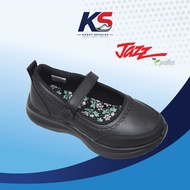 PALLAS JAZZ 204-037, 306-037 Kasut Sekolah Hitam Perempuan / Kid's Comfortable School Shoe