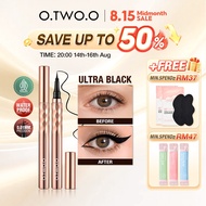 O.TWO.O Eyeliner Pen Waterproof Black/Celak 極細眼線液筆-Easy-extend Long-lasting Eye Makeup 0.5ml