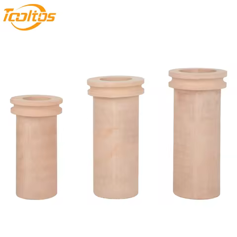 TOOLTOS 1KG 2KG 3KG Ceramic Melting Crucible for Electric Furnace Copper Aluminum Brass Bronze Metal