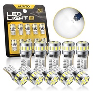 AUXITO 10PCS T10 Led Blub W5W Car LED Light194 168 Map Dome Door Trunk License Plate Light Bulbs 650