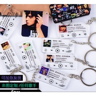 [Ready Stock] Jay Chou Lyrics Keychain Birthday Gift Custom Times Youth League