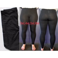 Legging Murah Size S M L XL 2XL 3XL 4XL 5XL 6XL murah murah 100% cotton (Hitam)