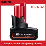 For Milwaukee M12 Battery12V 3/6.5/9.5Ah Compatible with Milwaukee M12 XC 48-11-2410 48-11-2420 48-1
